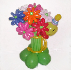 Букет цветов сборный из шаров 9 штук (ШДМ) аэродизайн